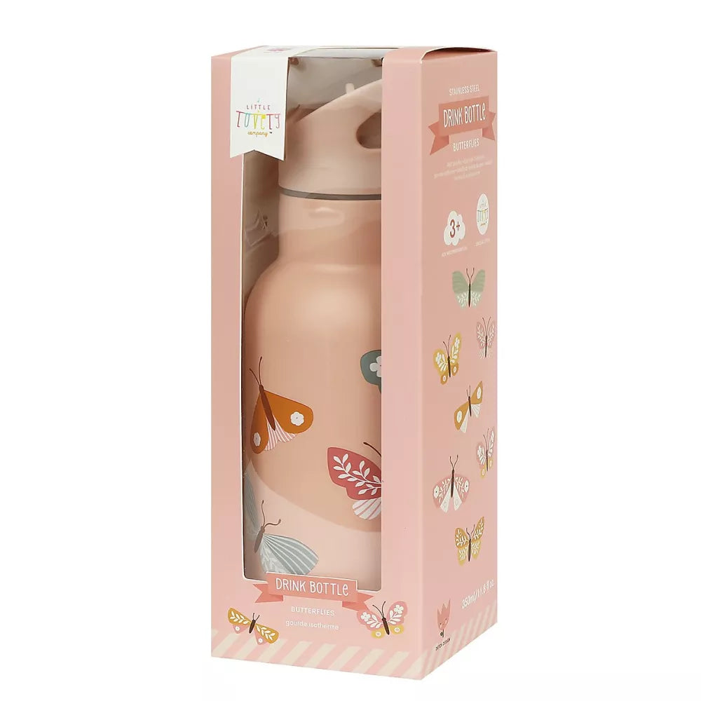 Borraccia Termica 350 ml A Little Lovely Company Farfalle confezione