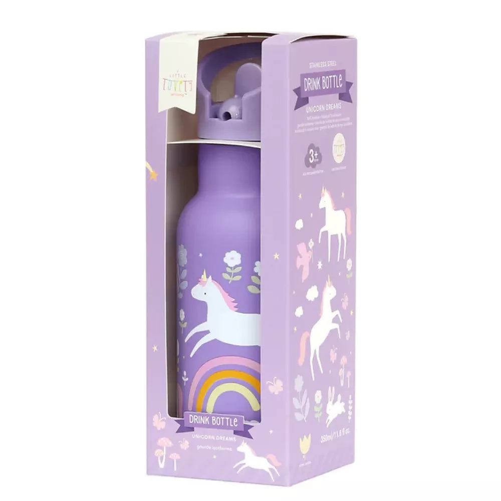 Scatola Borraccia Termica 350 ml A Little Lovely Company Unicorn Dream