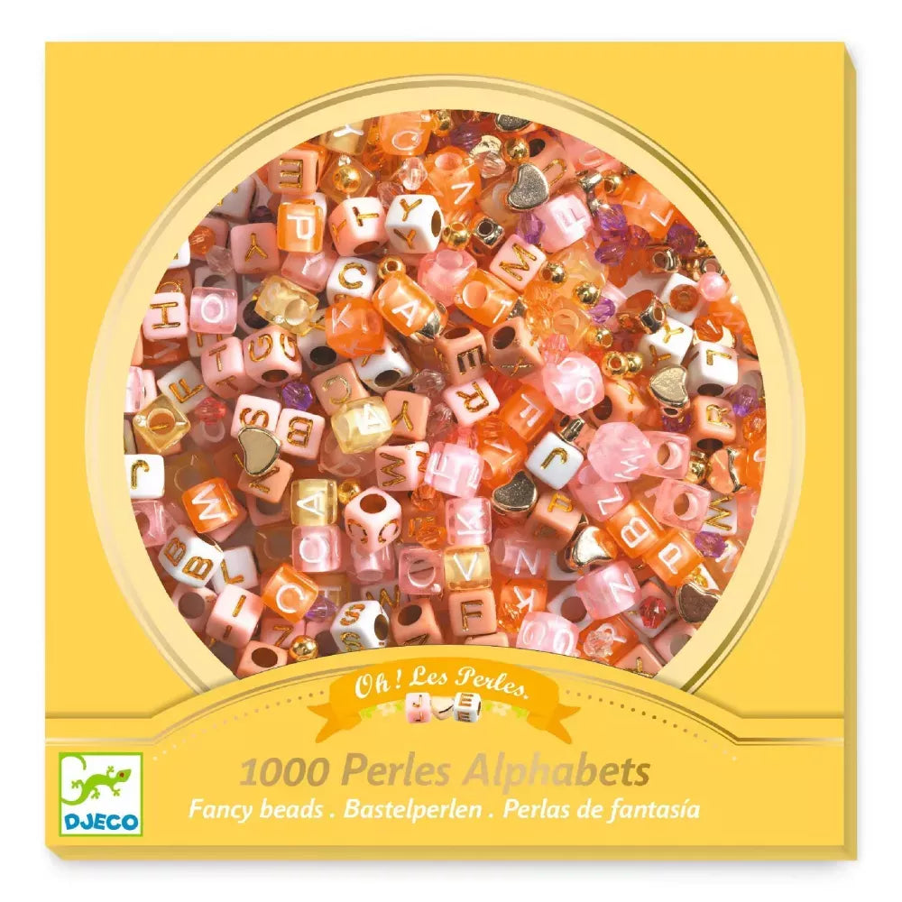 Set Perline Alfabeto Dorate Djeco
