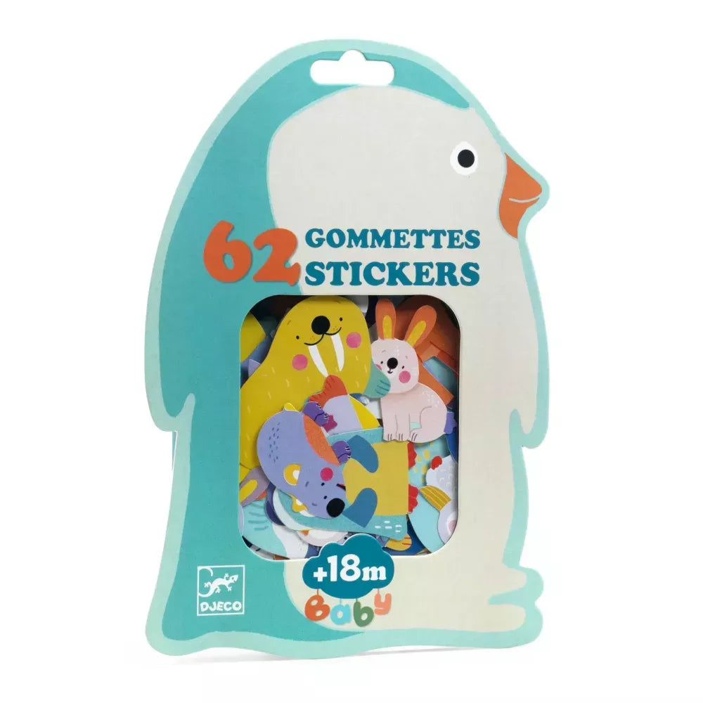 Confezione Adesivi Animali della Banchisa Djeco