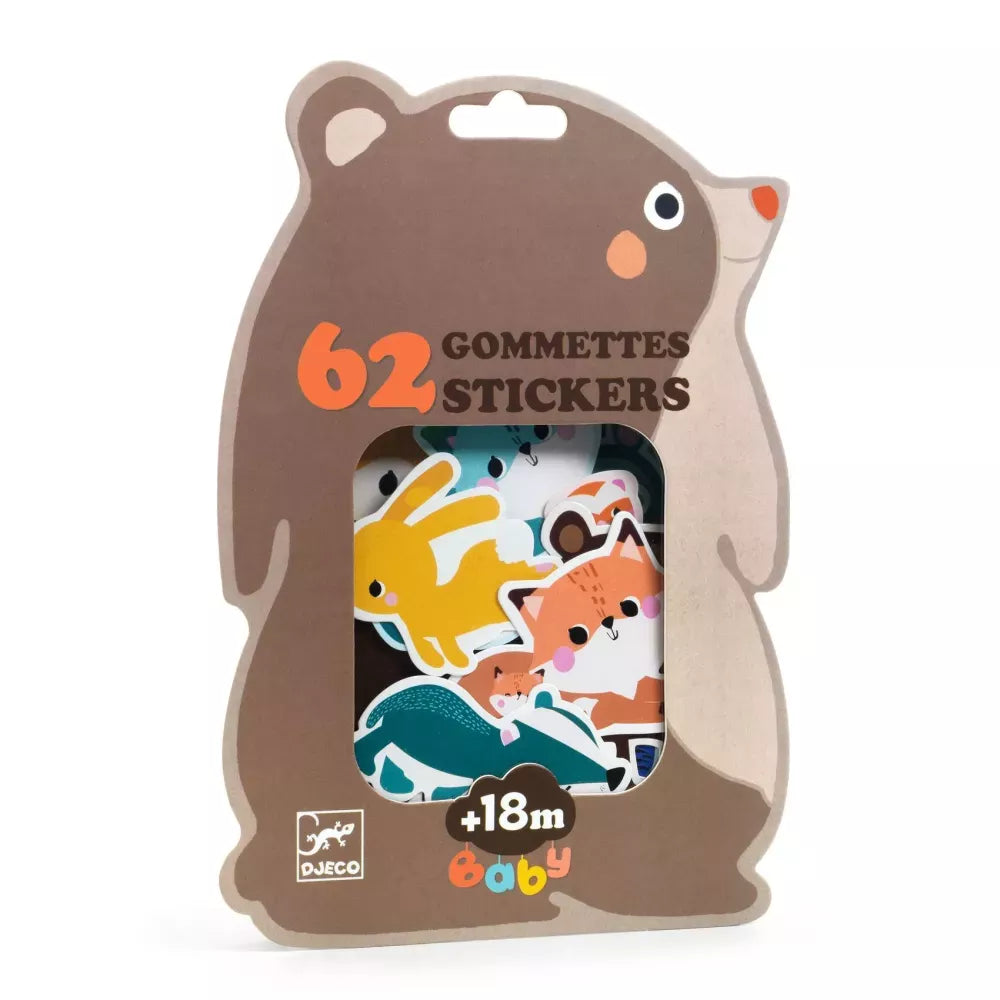 Confezione Adesivi Animali del Bosco Djeco