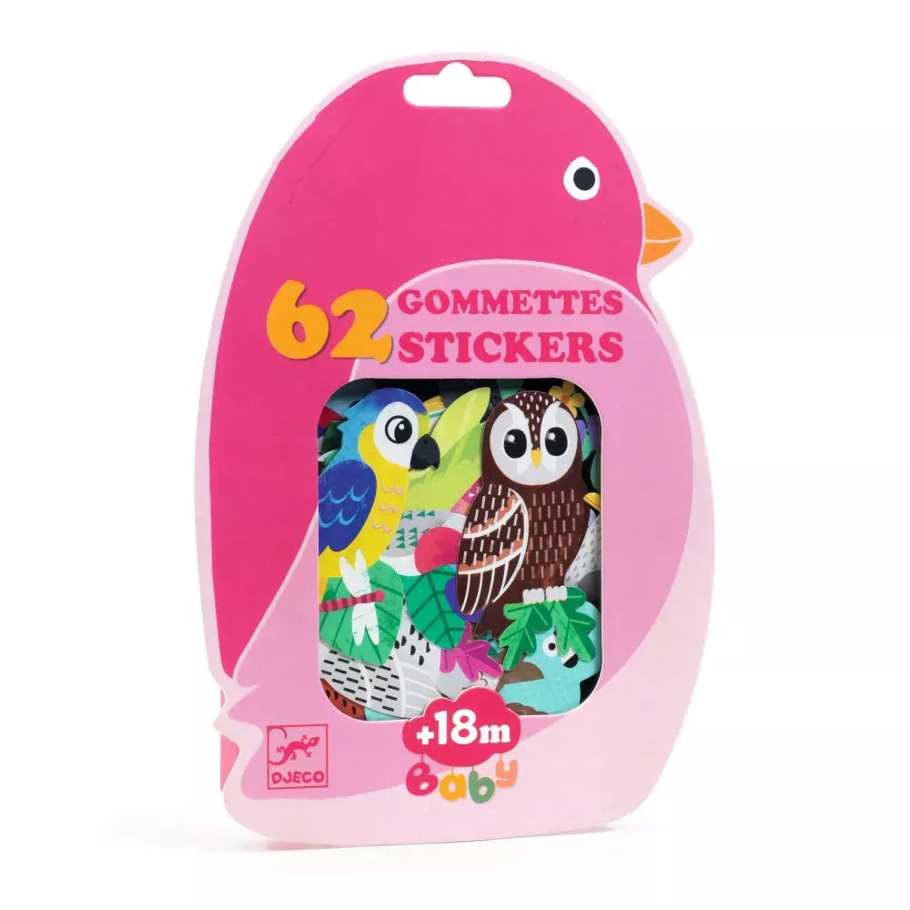 Confezione Adesivi Uccelli Djeco