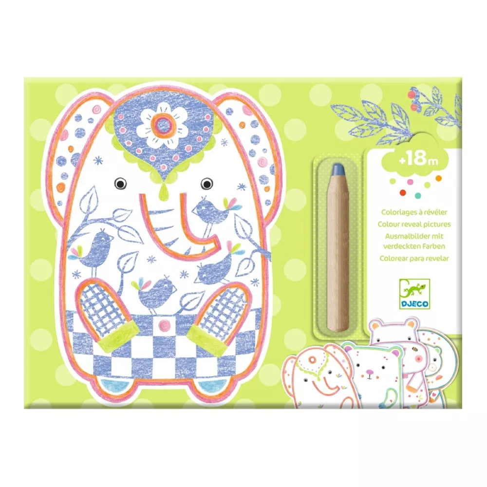 Confezione Disegni Magici con Pastello Animali Selvatici Djeco
