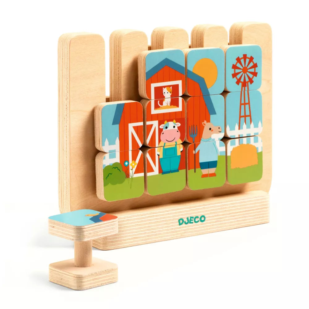 Puzzle in Legno Verticale Casamix Djeco