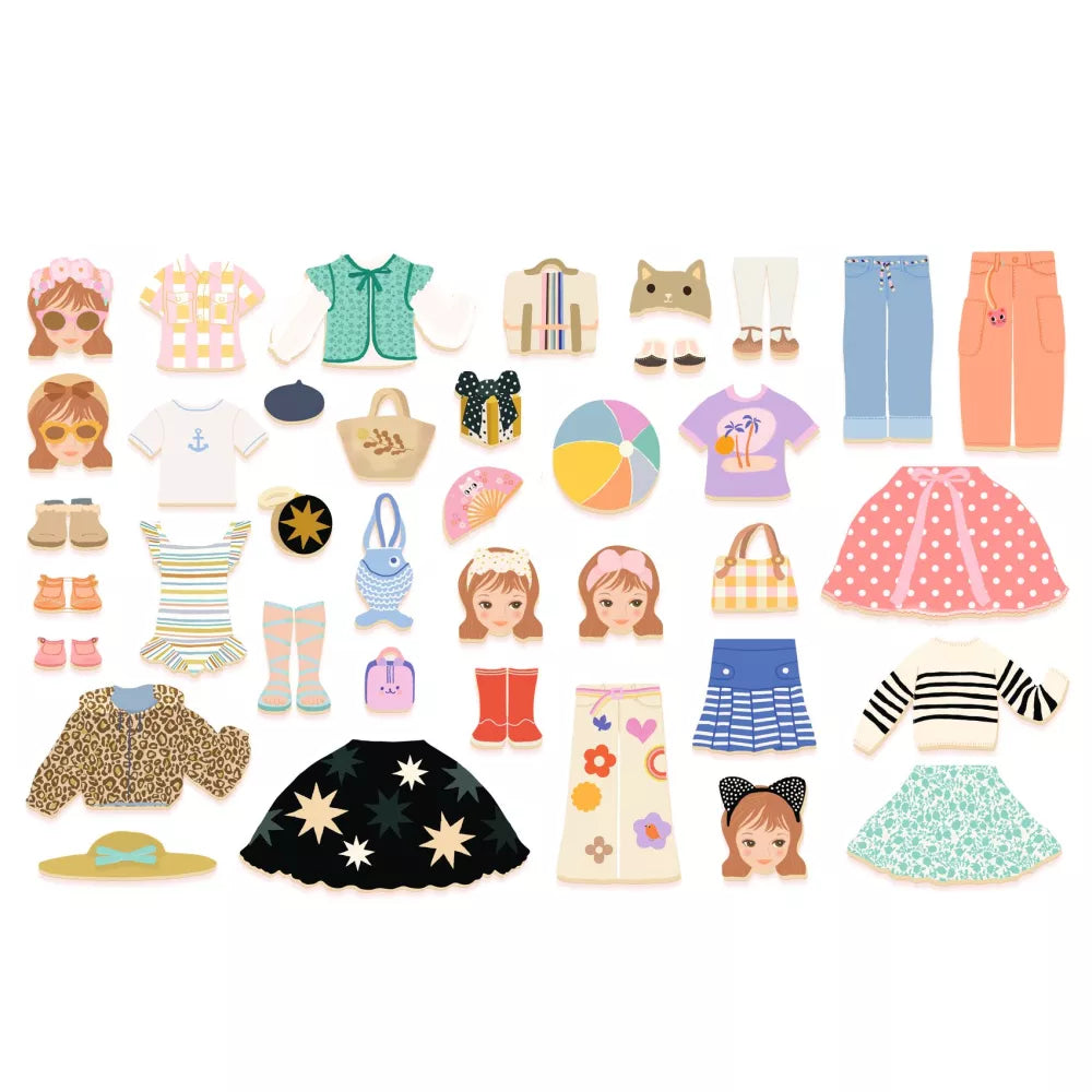 Magneti del Gioco Magnetico Inzebox Dressing Djeco