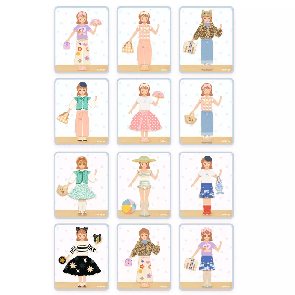 Schede del Gioco Magnetico Inzebox Dressing Djeco