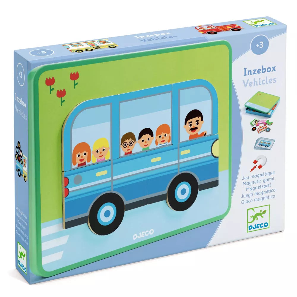 Confezione del Gioco Magnetico Inzebox Veicoli Djeco