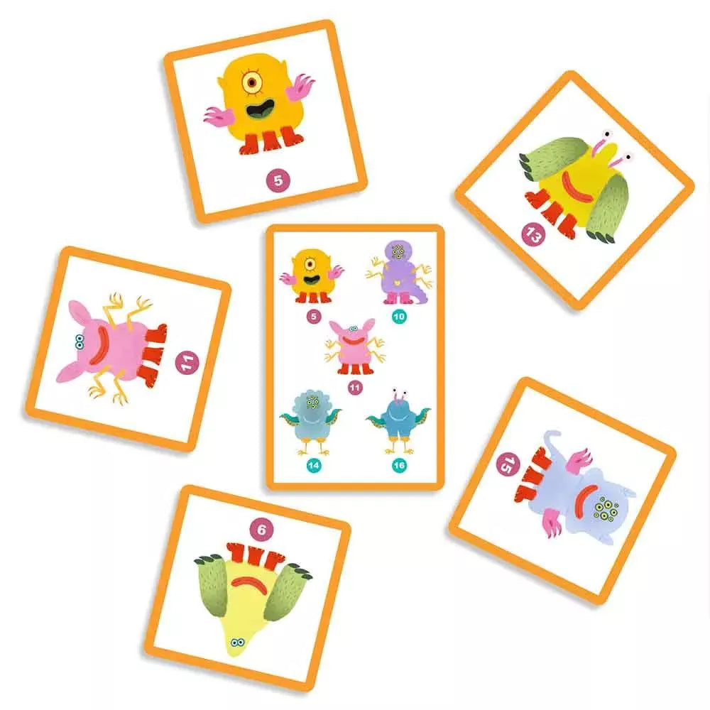 Carte del Gioco di Carte Monster Toi Djeco
