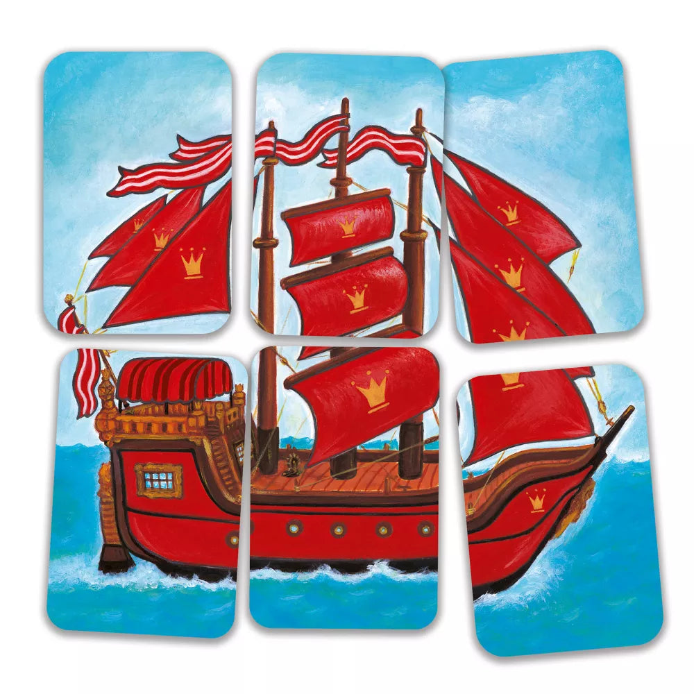 Carte per realizzare una nave del Gioco di Carte Piratatak Djeco