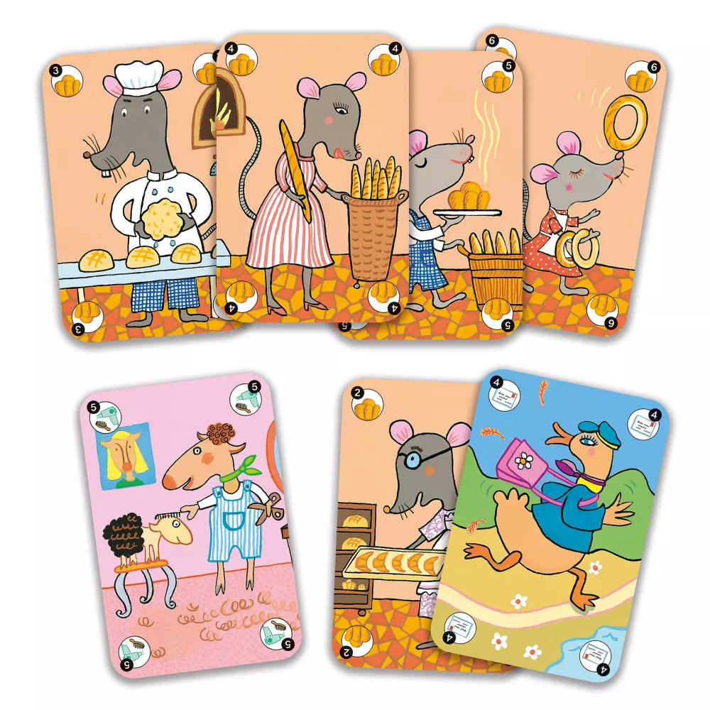 Carte del Gioco di Carte Happy Family Djeco