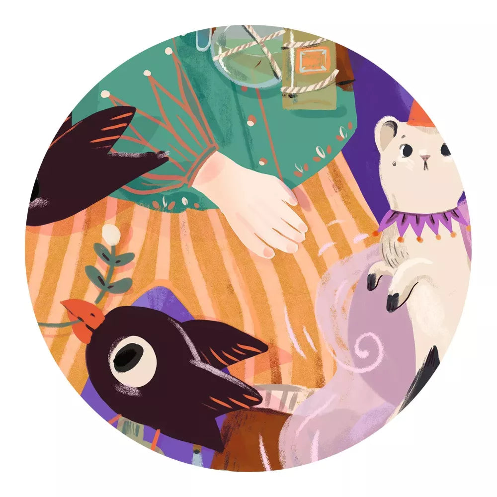 Dettaglio Puzzle Gigante Pio il Mago Djeco