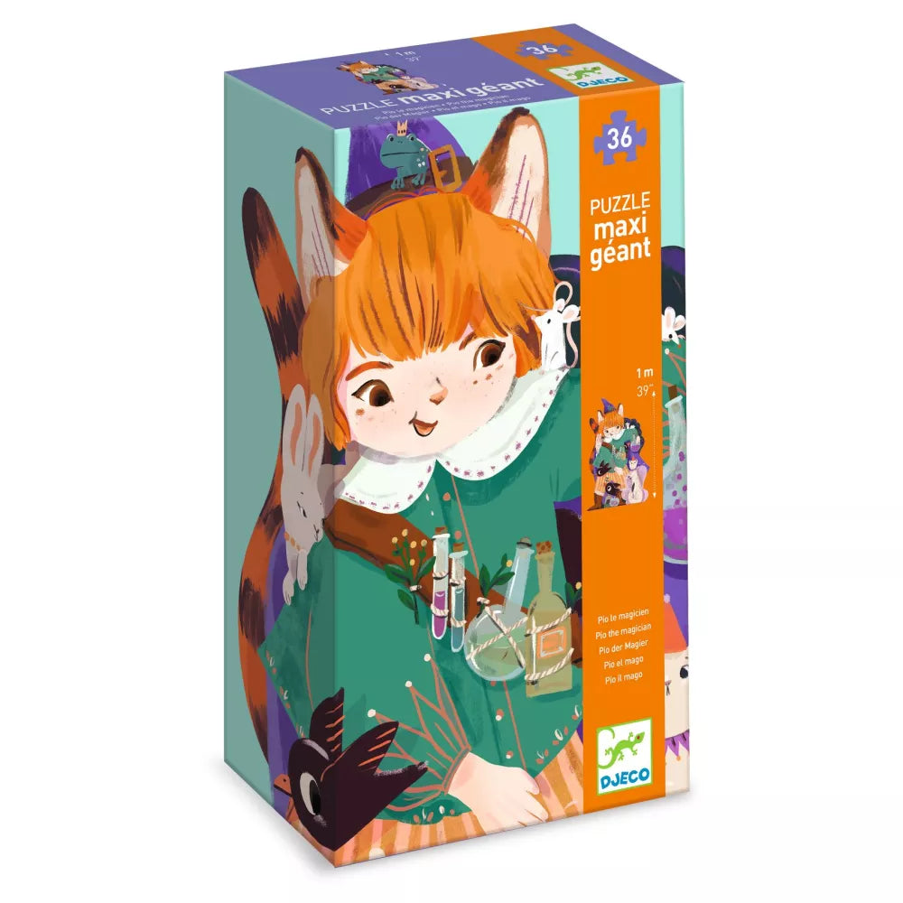 Confezione Puzzle Gigante Pio il Mago Djeco