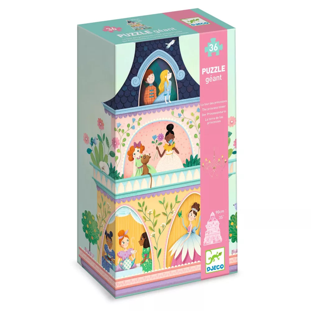 Confezione del Puzzle Gigante La Torre delle Principesse Djeco