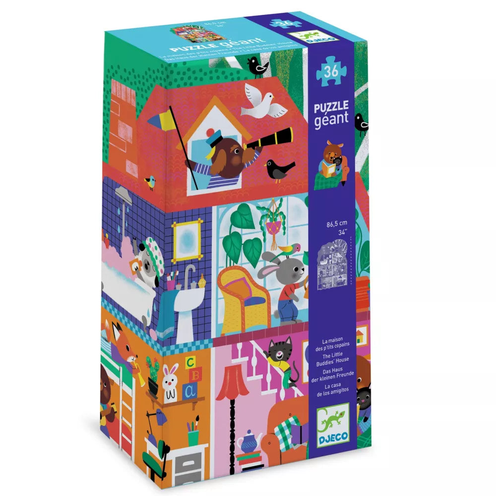 Confezione del Puzzle Gigante La Casa dei Piccoli Amici Djeco