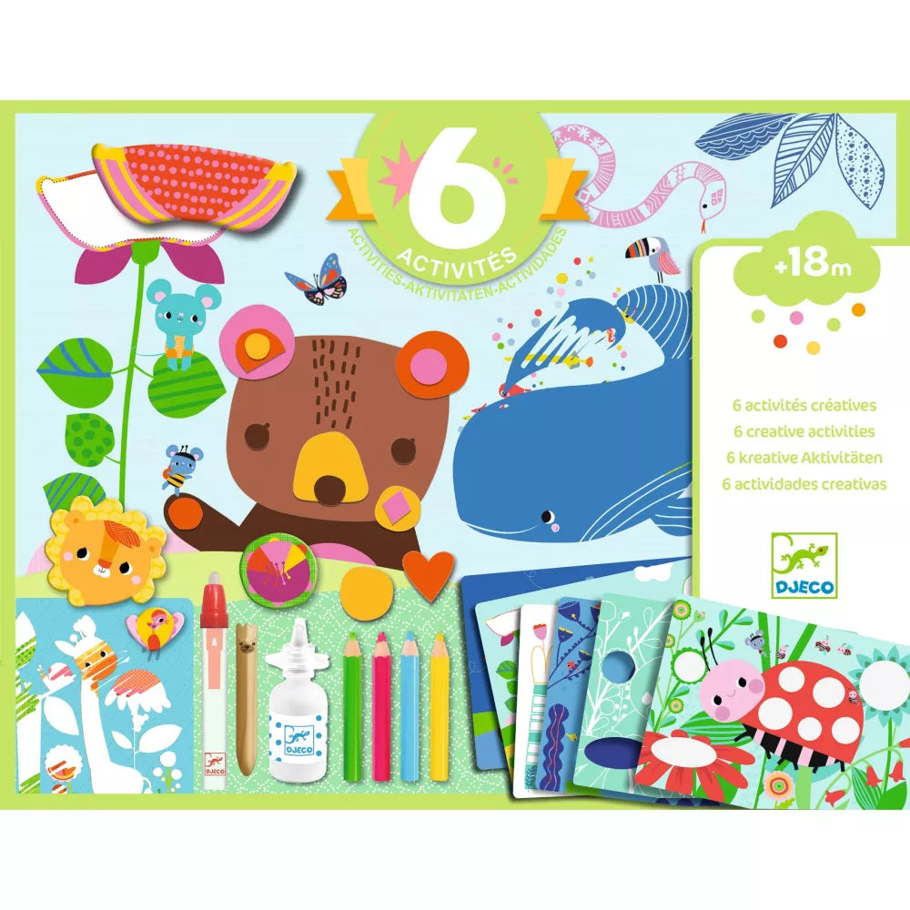 Immagine scatola del Box Attività Creative Topo Djeco