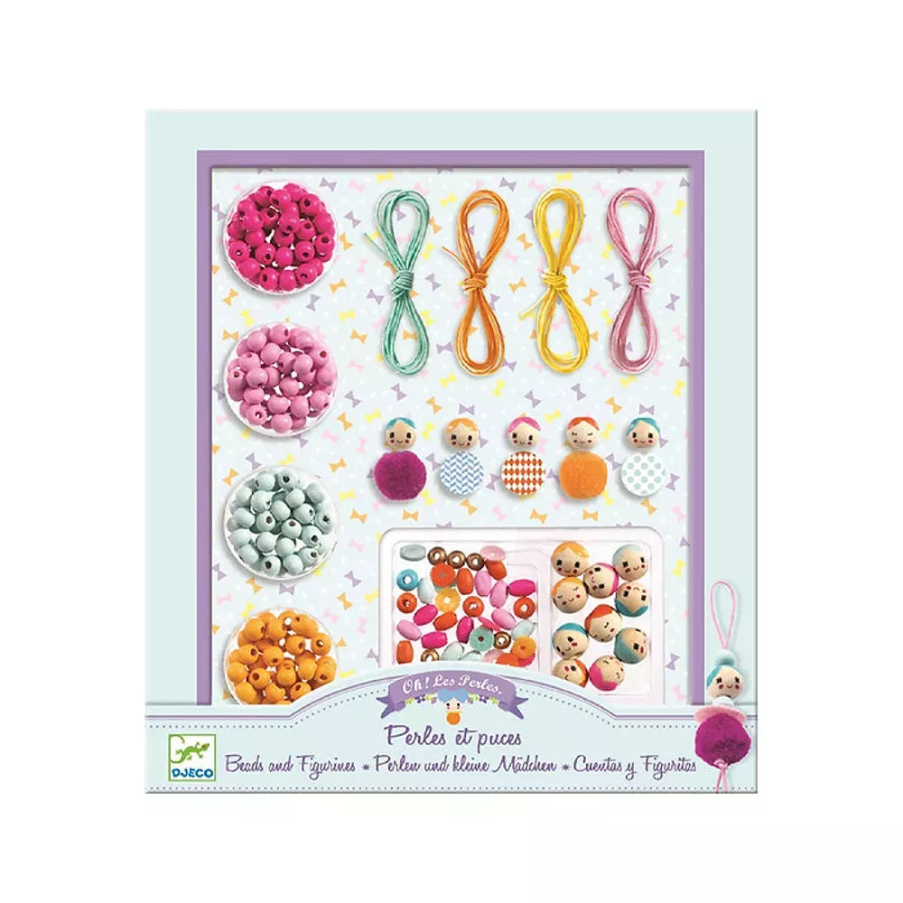 Confezione Set Perline Bamboline Djeco