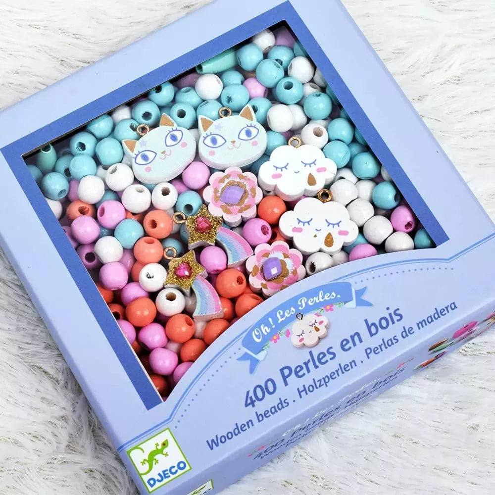 Esempio Set Perline Arcobaleno in Legno Djeco