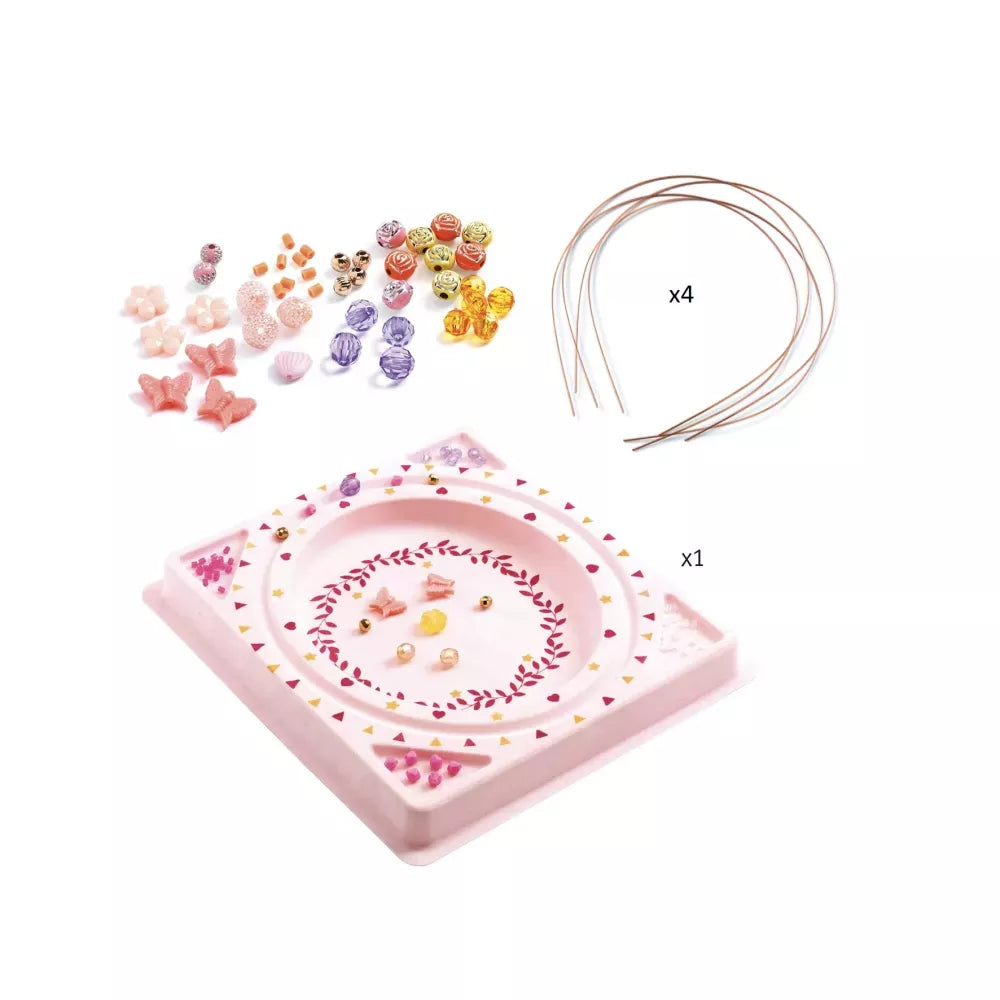 Contenuto del set Crea Cerchietti per Capelli Precious Djeco