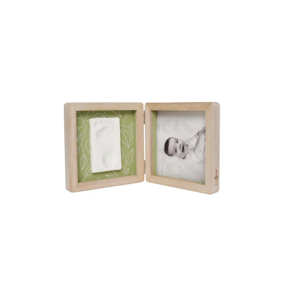 Doppia Cornice per Impronta Petit Artichaut Olive Tree con sfondo a foglie
