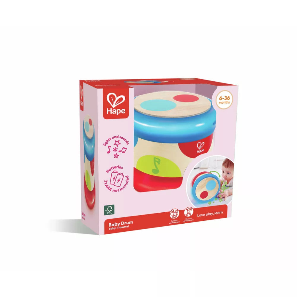 Confezione del Baby Tamburo Luminoso Hape