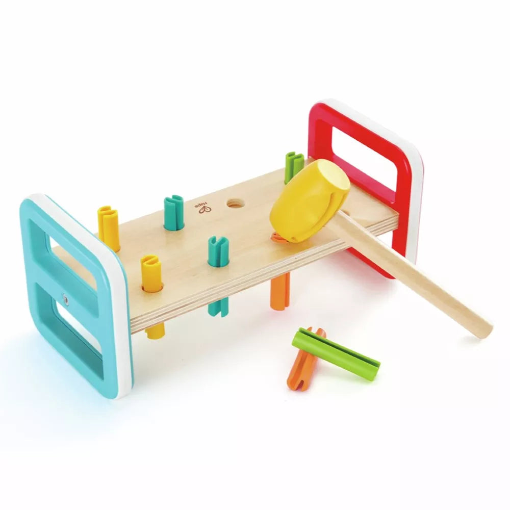 Batti Batti Arcobaleno Hape con pezzi fuori dai buchi