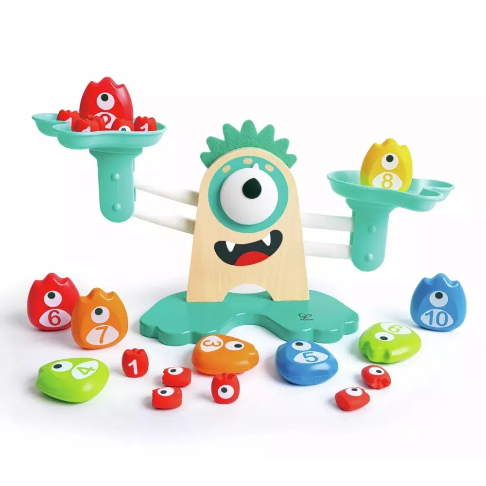 Bilancia Matematica con Mostri Hape con piatti inclinati