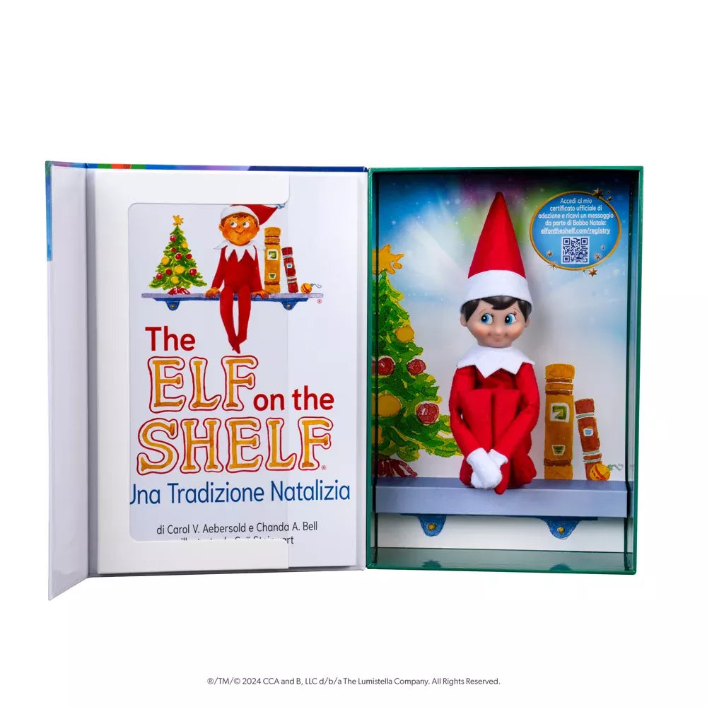 Confezione aperta dell'Elfo con Libro The Elf on the Shelf