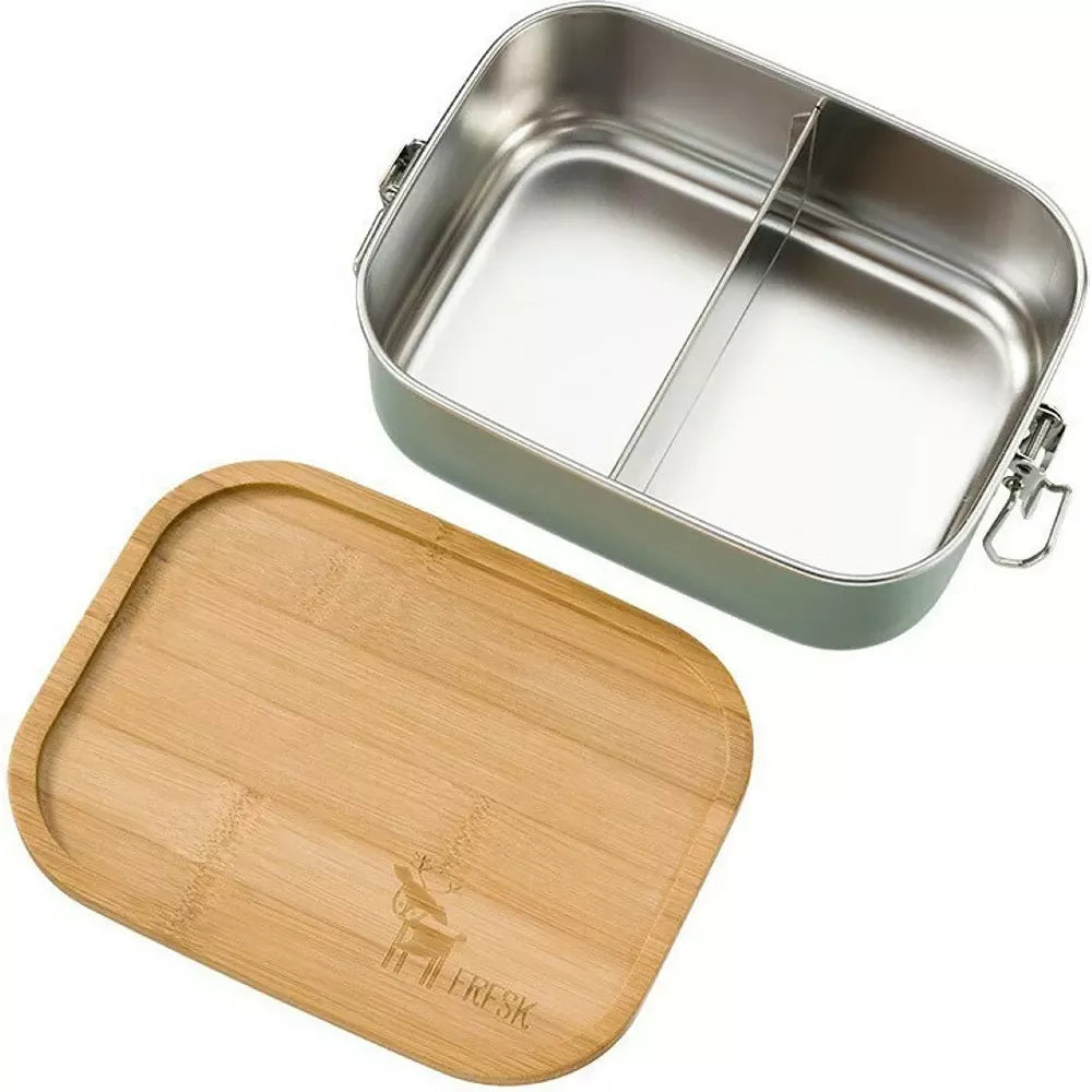 Porta Pranzo in Acciaio Fresk Verde Aperto