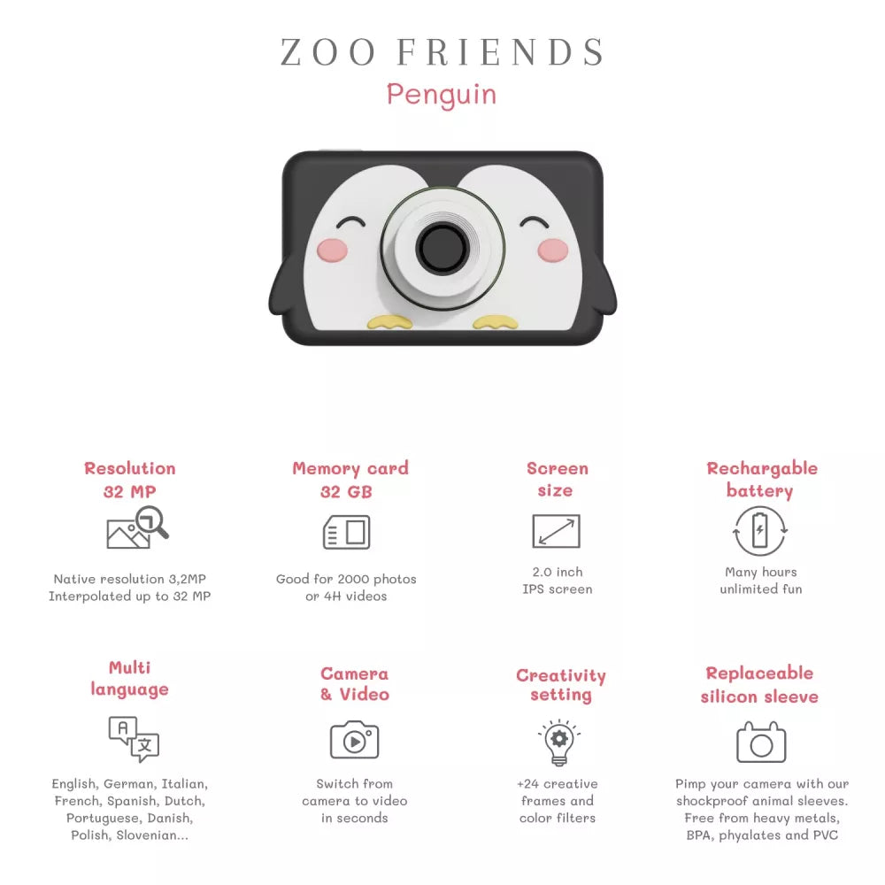 Funzionalità della Fotocamera Zoo Friends The Zoofamily