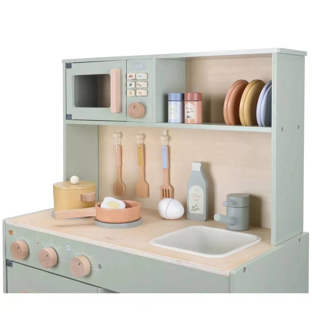 Dettaglio Cucina in Legno Verde Little Dutch