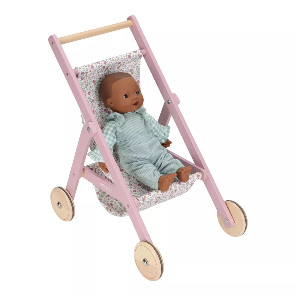 Passeggino per Bambole in Legno Little Dutch con bambolotto