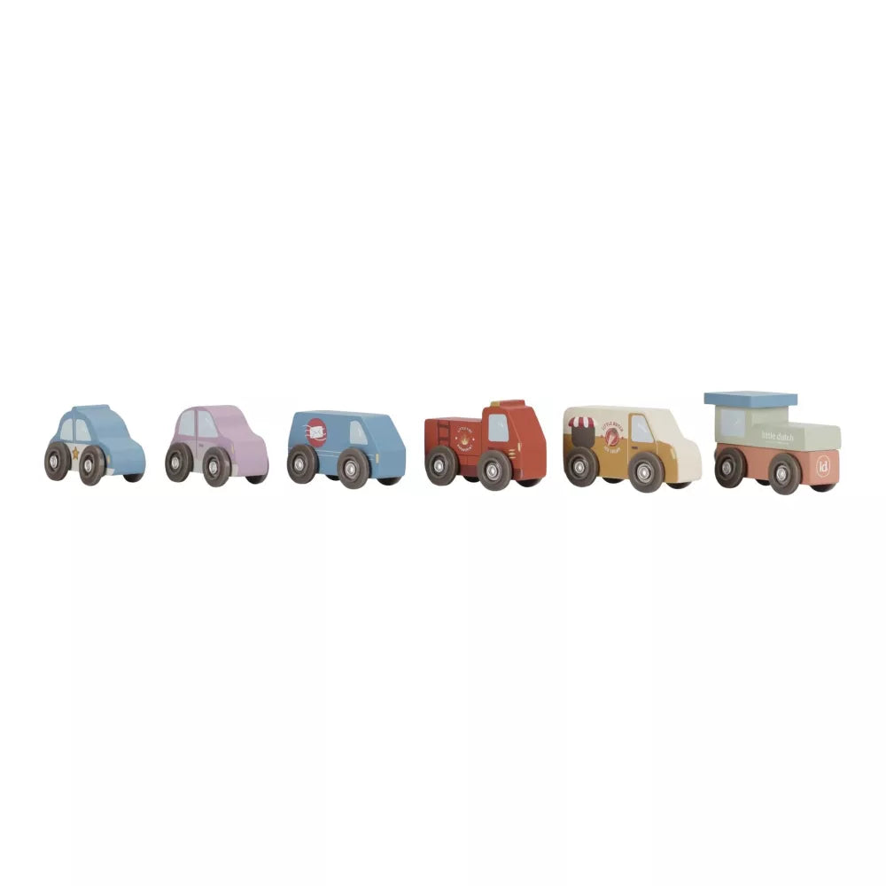 Veicoli inclusi con i Cubi Impilabili con Veicoli Little Dutch