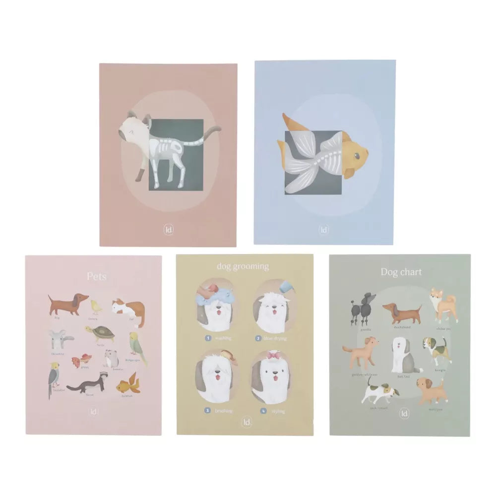 Schede incluse con il Banco da Veterinario in Legno Little Dutch