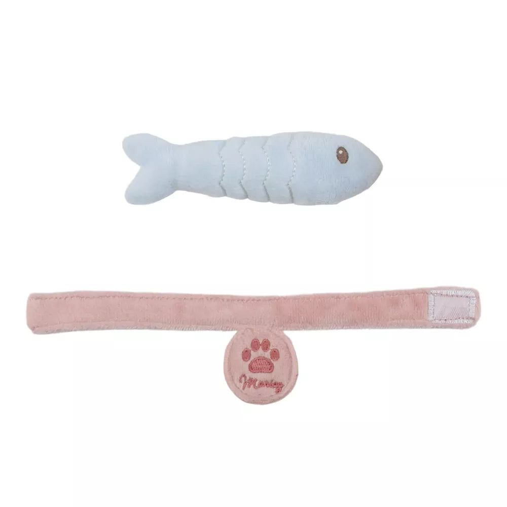 Accessori inclusi con il Peluche Gatto con Trasportino Little Dutch