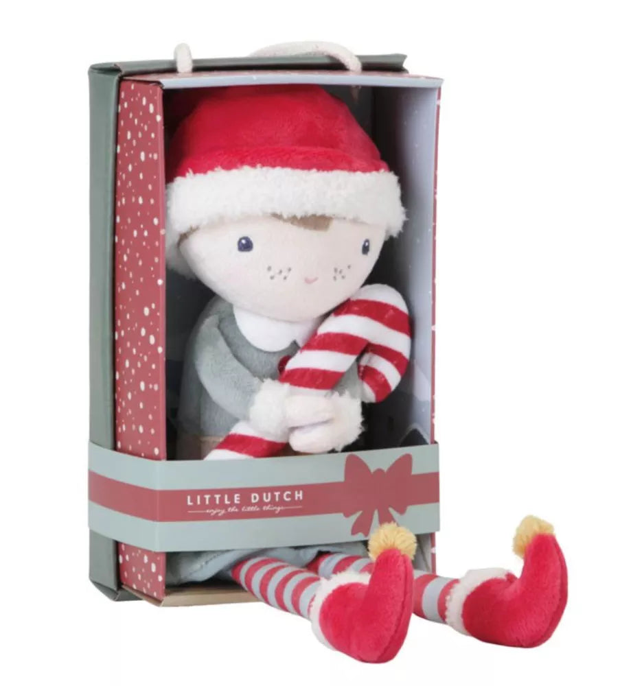 Bambola Jim Natalizia 35 cm Little Dutch nella Confezione