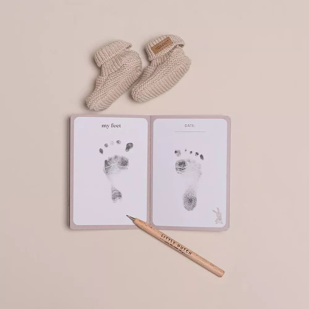 Esempio scheda per impronte del Cofanetto Nascita Little Dutch Baby Bunny