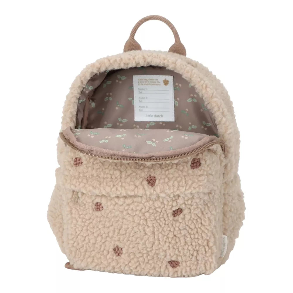 Zainetto Teddy Nocciola Little Dutch aperto
