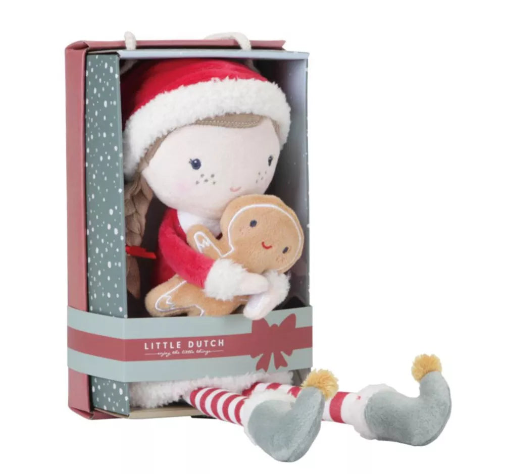 Bambola Rosa Natalizia 35 cm Little Dutch nella confezione