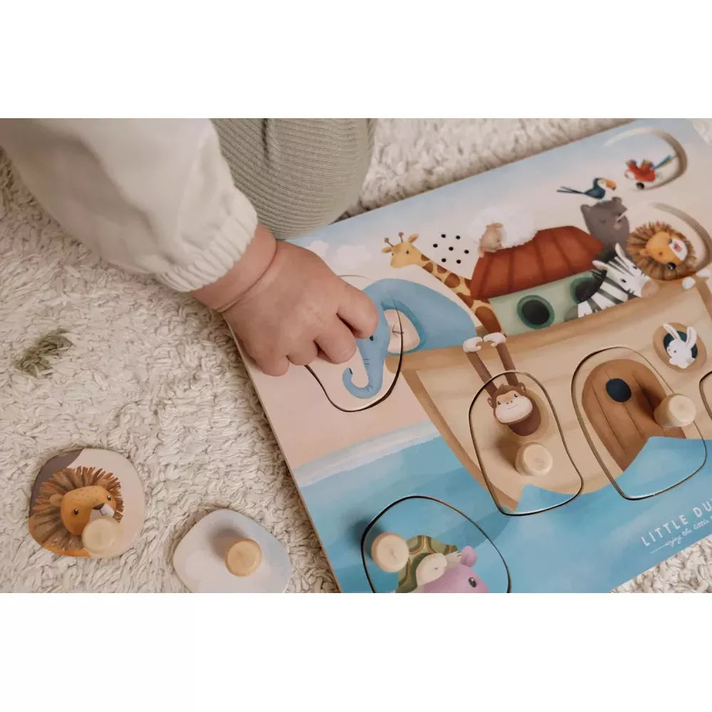 Puzzle Sonoro Arca di Noè Little Dutch dettaglio