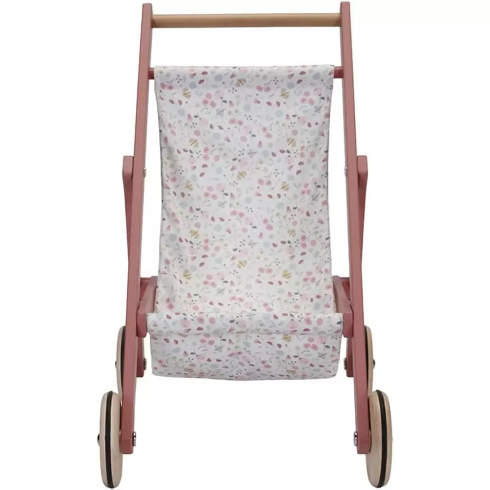 Passeggino per Bambole in Legno Little Dutch di fronte