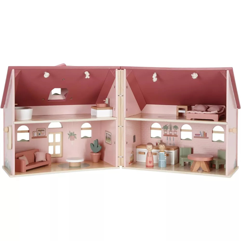 Interno della Casa delle Bambole Portatile Little Dutch