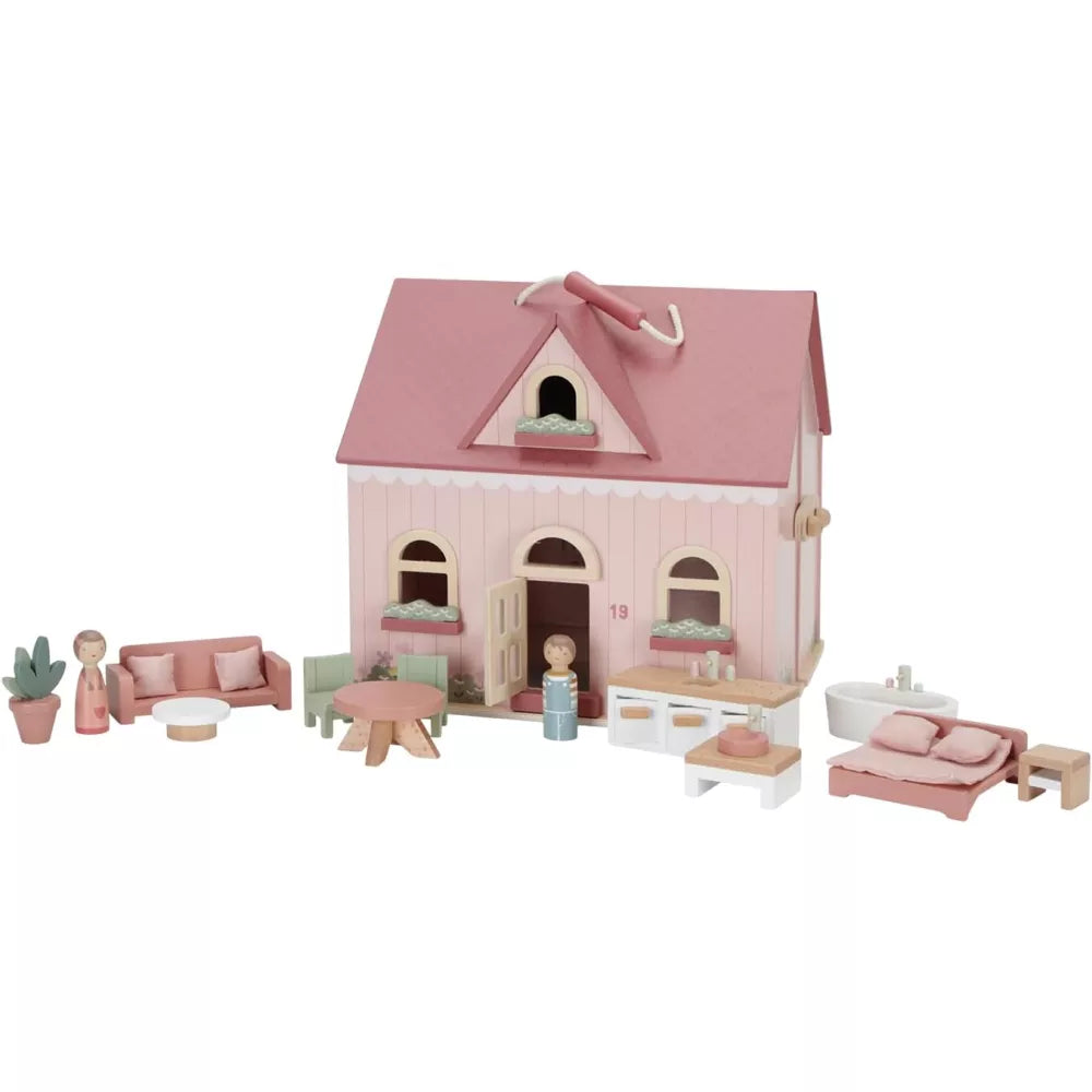 Casa delle Bambole Portatile Little Dutch con accessori inclusi
