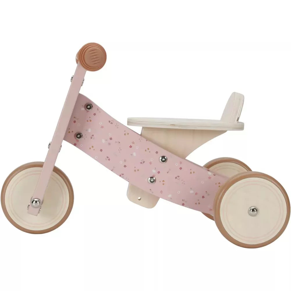 Triciclo in Legno Little Dutch Rosa lato