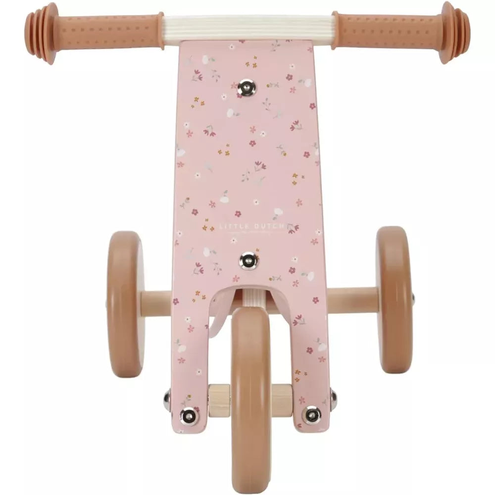 Triciclo in Legno Little Dutch Rosa fronte