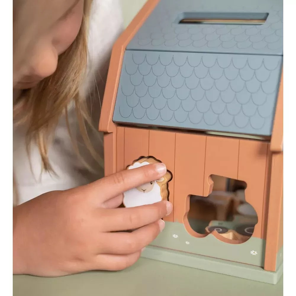 Scatola delle Forme Little Dutch Little Farm dettaglio degli incastri