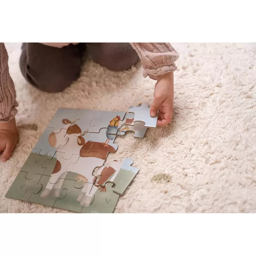 Puzzle 4 in 1 Little Dutch Little Farm dettaglio del puzzle