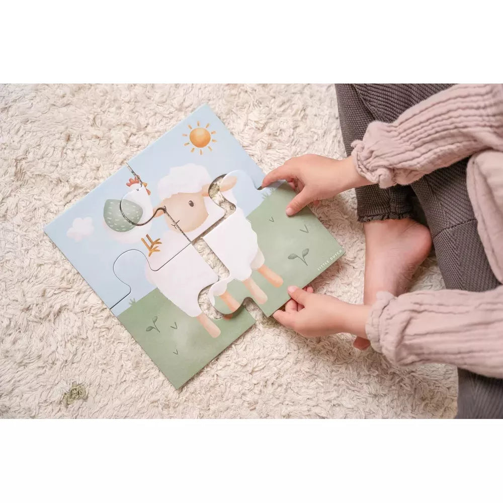 Puzzle 4 in 1 Little Dutch Little Farm puzzle della pecorella