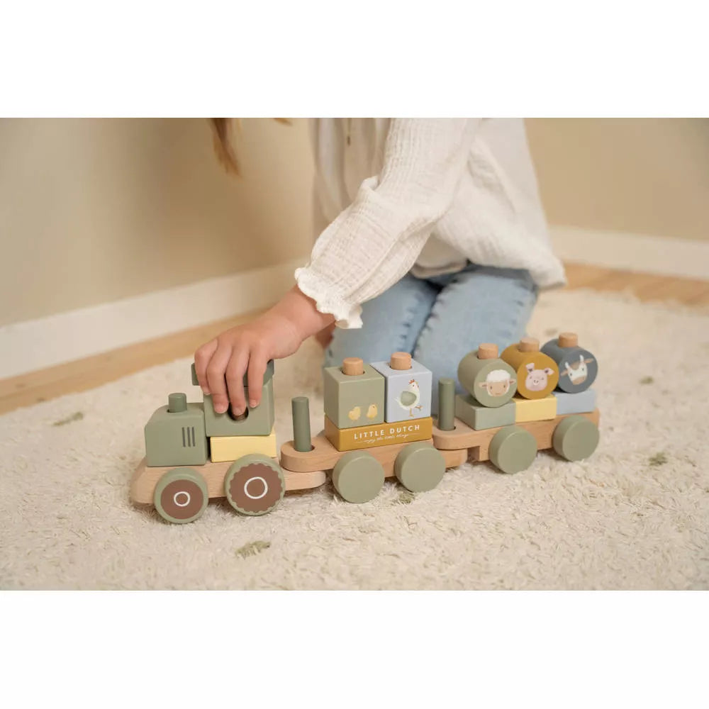 Esempio d'uso del Trenino Impilabile Little Dutch Little Farm