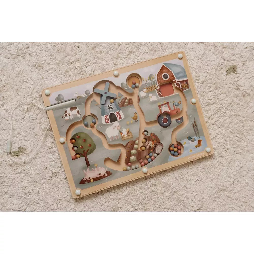 Labirinto Magnetico Little Dutch Little Farm su tappeto