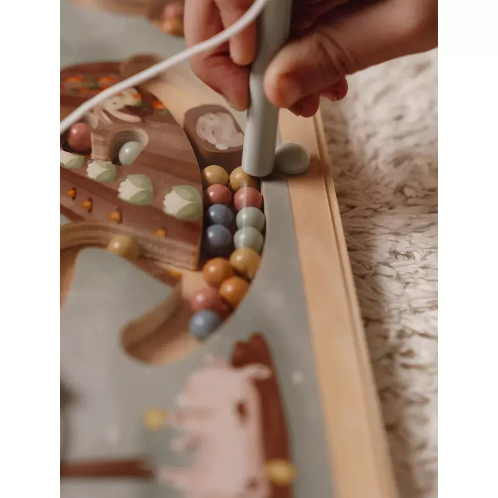 Labirinto Magnetico Little Dutch Little Farm palline colorate